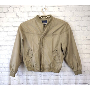Catalina Jacket Men LT Gray Full Zip Golf Bomber FDE Long Sleeve Jacket Vintage